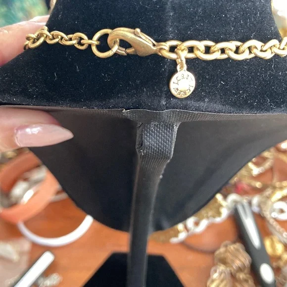 J. Crew Gold and White Daisy Necklace - Picture 2 of 2